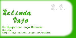 melinda vajo business card